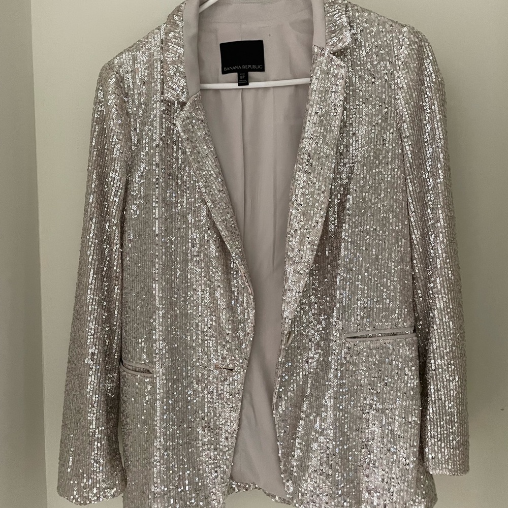 Banana republic sequin blazer